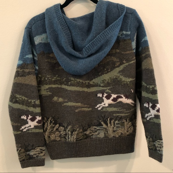 Lauren Ralph Lauren Knit Dog Zip Sweater Cardigan - Picture 7 of 8